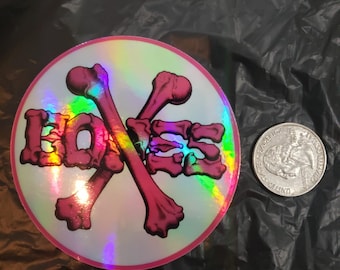 Bones Skateboard Hologram decal