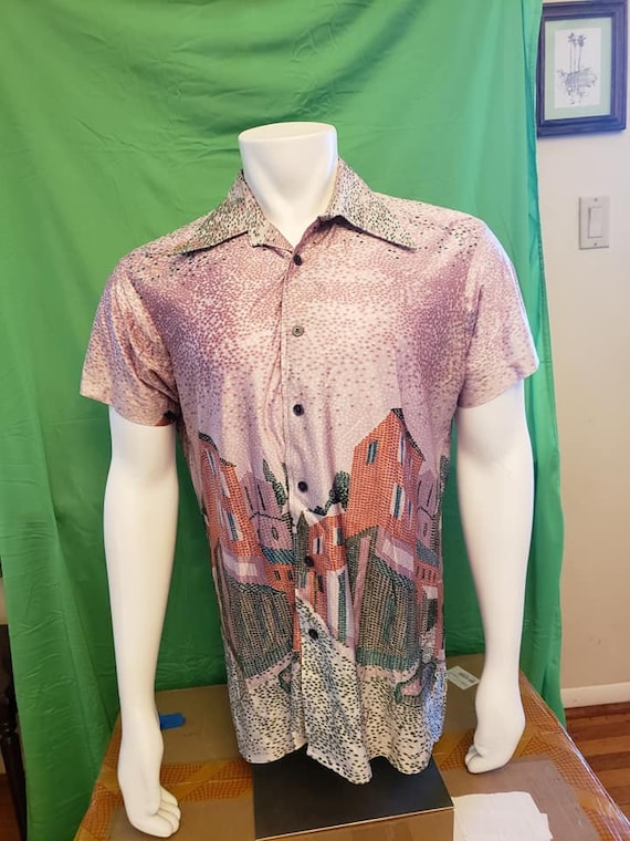 1970's XL Disco polyester Shirt