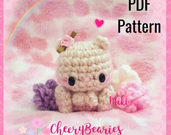 PDF Pattern Little bear plush, amigurumi bear, crochet bear pattern, plush teddy bear, cute bear amigurumi pattern, crochet bear, plush bear