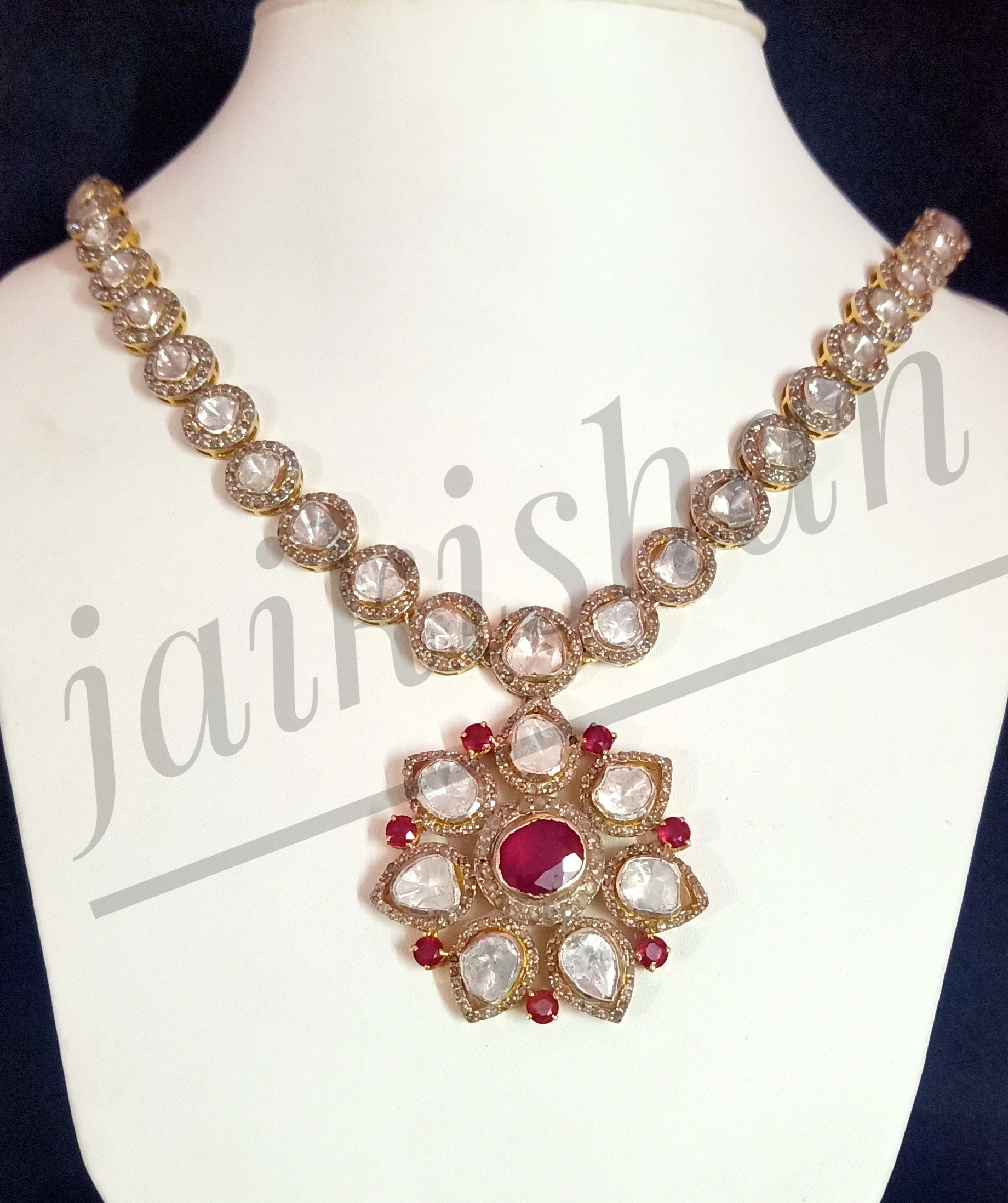 Uncut on sale ruby necklace