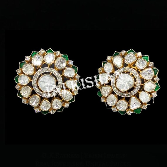 Pair of 925 Sterling Silver Small White Paved Circle Earring Studs Pair of 925 Sterling Silver Small White Paved Circle Earring Studs