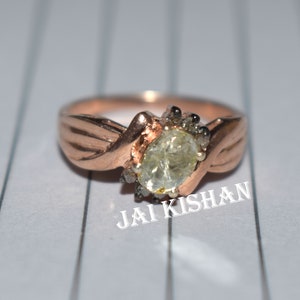 Polki Ring, Polki Diamant Ring, 925 Sterling Silber, Roségold überzogener Ring, Diamant Polki Schmuck, Geburtstagsring, Geschenk, zum Verkauf