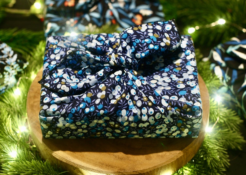 FUROSHIKI reusable fabric gift wrapping, zero waste, perpetual packaging, responsible and sustainable image 10