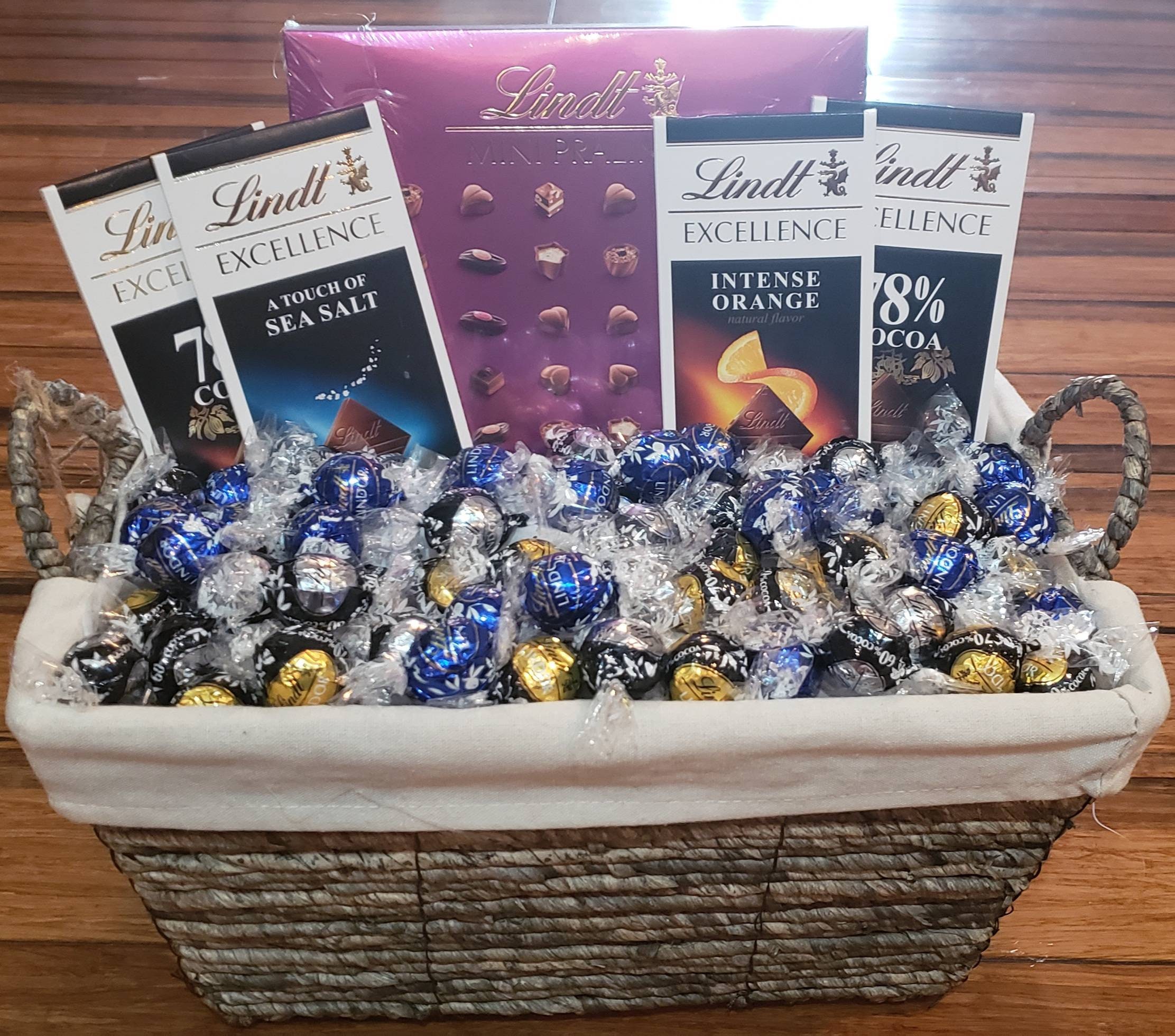 Lindt Chocolate Basket Etsy