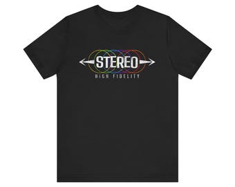 Audiophile T Shirt Gift for Vinyl Collector Stereo T-Shirt for Music Lover High Fidelity Music Fan Shirt