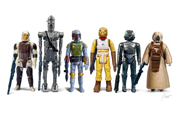 ESB Bounty Hunters Illustrated Art 