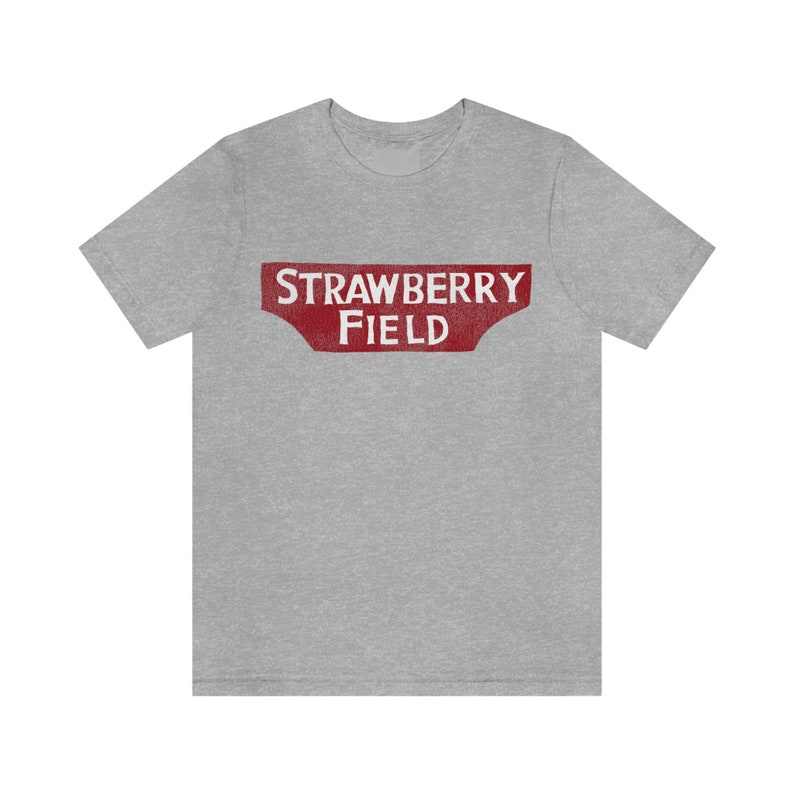 Strawberry Fields Beatles T Shirt John Lennon Strawberry Field Tee Liverpool T-Shirt Gift for Beatles Fan image 7