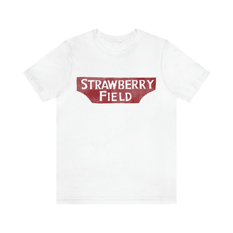 Strawberry Fields Beatles T Shirt John Lennon Strawberry Field Tee Liverpool T-Shirt Gift for Beatles Fan image 2
