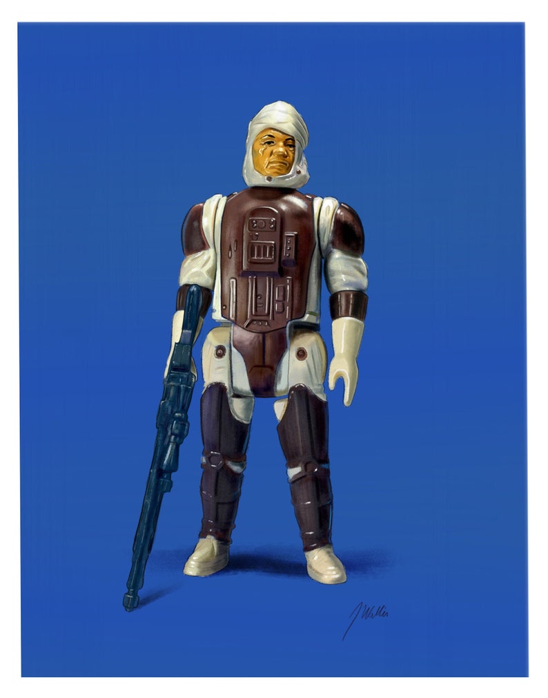 Dengar Kenner Star Wars Action Figure Illustration Art Print | Etsy