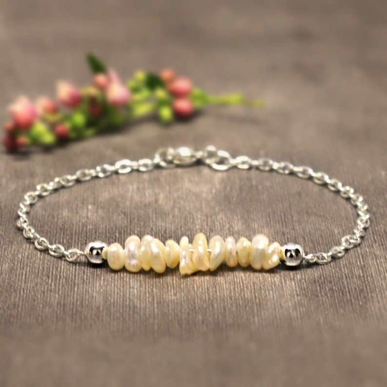 Wealth Bracelet Raw Crystal Bracelet Pearl Good Luck Bracelet Etsy