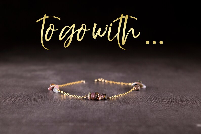 Watermelon tourmaline necklace genuine tourmaline bar necklace October birthstone gift for her
