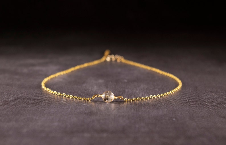 Citrine beaded choker gemstone choker crystal choker necklace yellow gemstone necklace