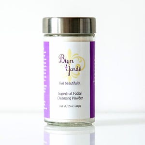 Superfruit Facial Cleansing Powder, Cleansing Grains for Glowing Skin, Skin Brightening Cleansing Powder, Foaming Face Powder Cleanser