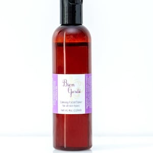 Calming Facial Toner with Disc Top  Lid/Botanical Face Toner/Turmeric Toner