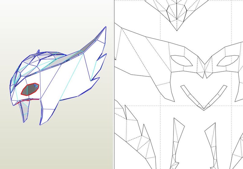 Hawk girl helmet pepakura