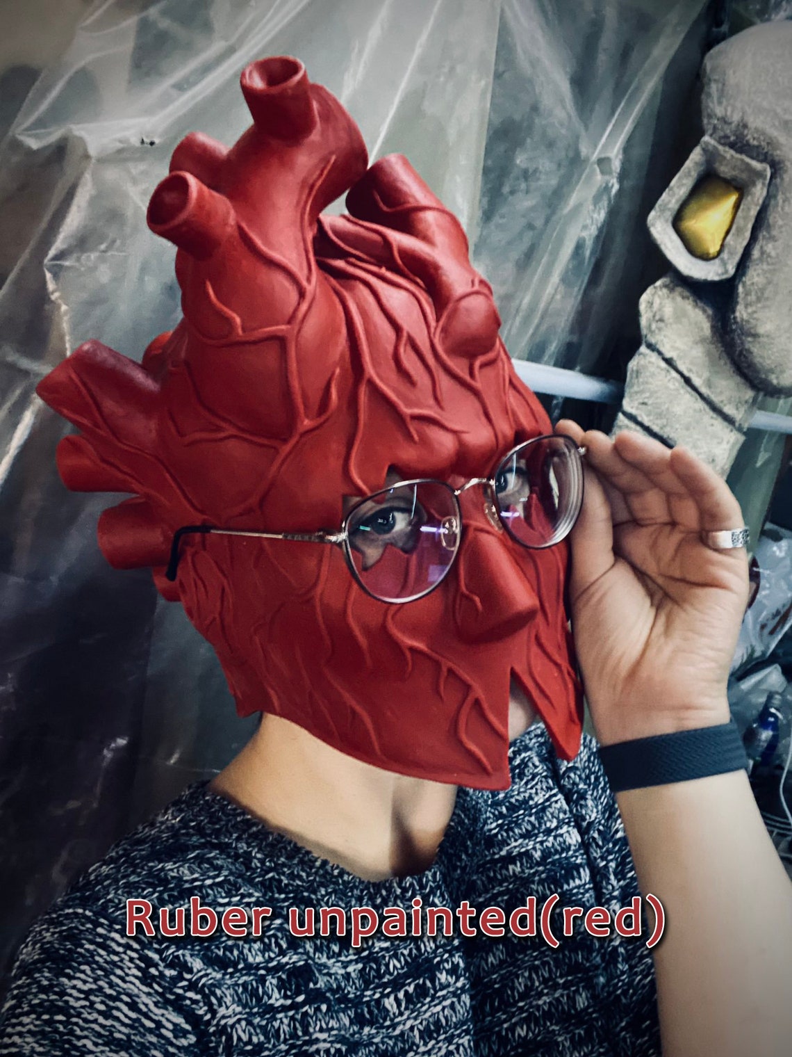 Shin cosplay mask inspired by Dorohedoro anime Etsy
