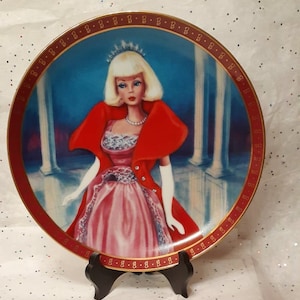 1990 Barbie American Girl Plate by Danbury Mint