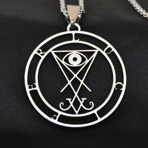 Lucifer's seal with all-seeing eye