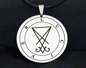 Pentacle-style Sigil of Lucifer pendant