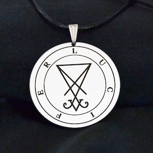 Pentacle-style Sigil of Lucifer pendant