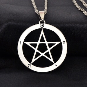 Star of the Pentagrammaton with Divine Hebrew letters