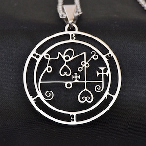 Beleth Seal cut in stainless steel
