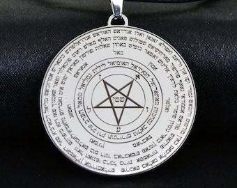 New Pendant of the 72 Demons with the names of the ten Sephiroth on the other side