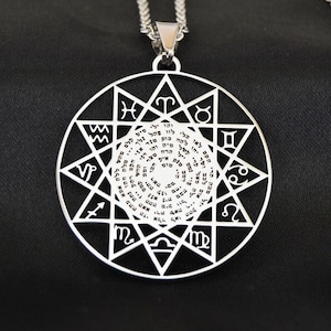Talisman des 72 noms de Dieu avec zodiaque