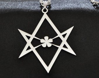 Unicursal Hexagram with glossy satin finish