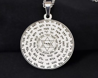 Talisman of the 72 Names of God with the Divine names of the ten Sephiroth