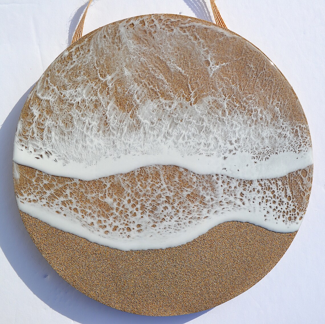 Ocean Resin Art Beach Art Sand Beach Scene Neutral Beach Etsy Singapore
