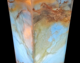 RARE Blue Onyx lamp...STUNNING