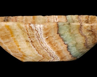 Tiffany Blue striped Sepentine bowl