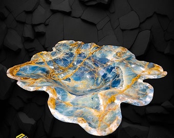 BRILLIANT BLUE ONYX decorative bowl