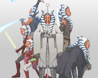 Ahsoka de witte-print