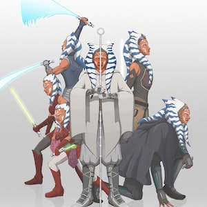 Ahsoka die Weiße Posterdruck