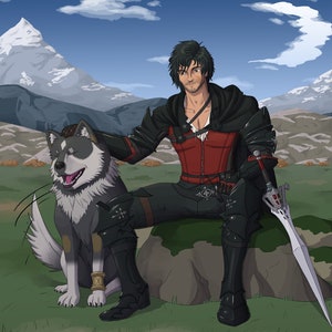 Clive and Torgal Print
