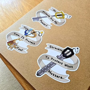 Destiny Trio Keyblade Stickers