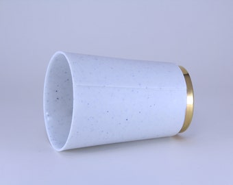 Fine speckled medium porcelain cup