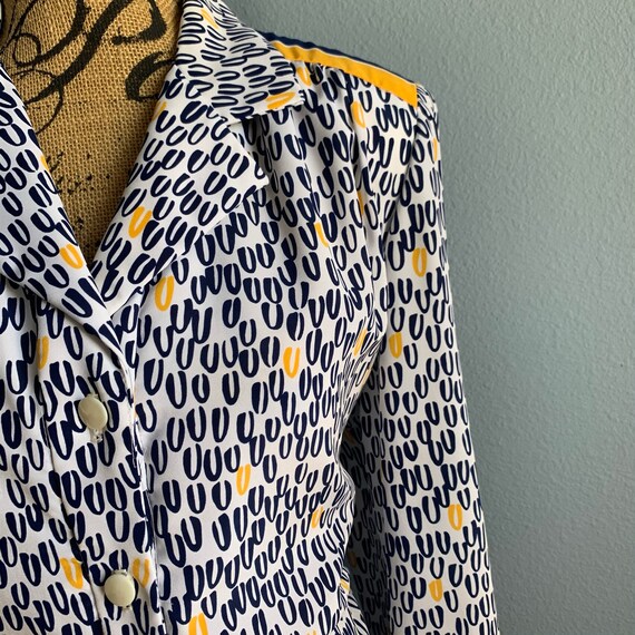 Nat Kaplan Couture Mod Op Art Dress