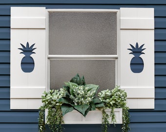 Pineapple Exterior Shutter, Custom PVC Shutter, Sold Individually