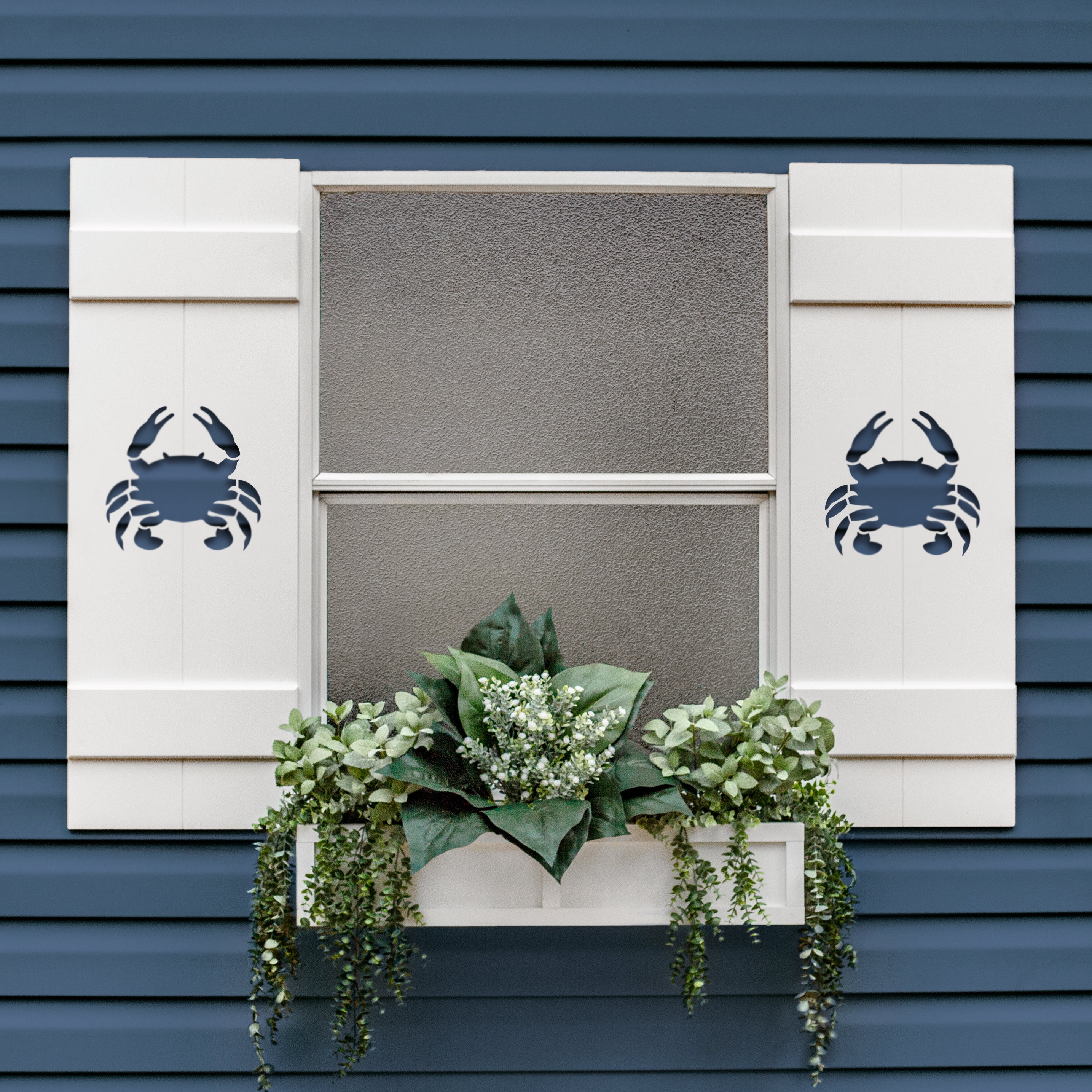 Persiana con forma de cangrejo náutico, decoración exterior con forma de cangrejo para su casa de playa, se vende individualmente
