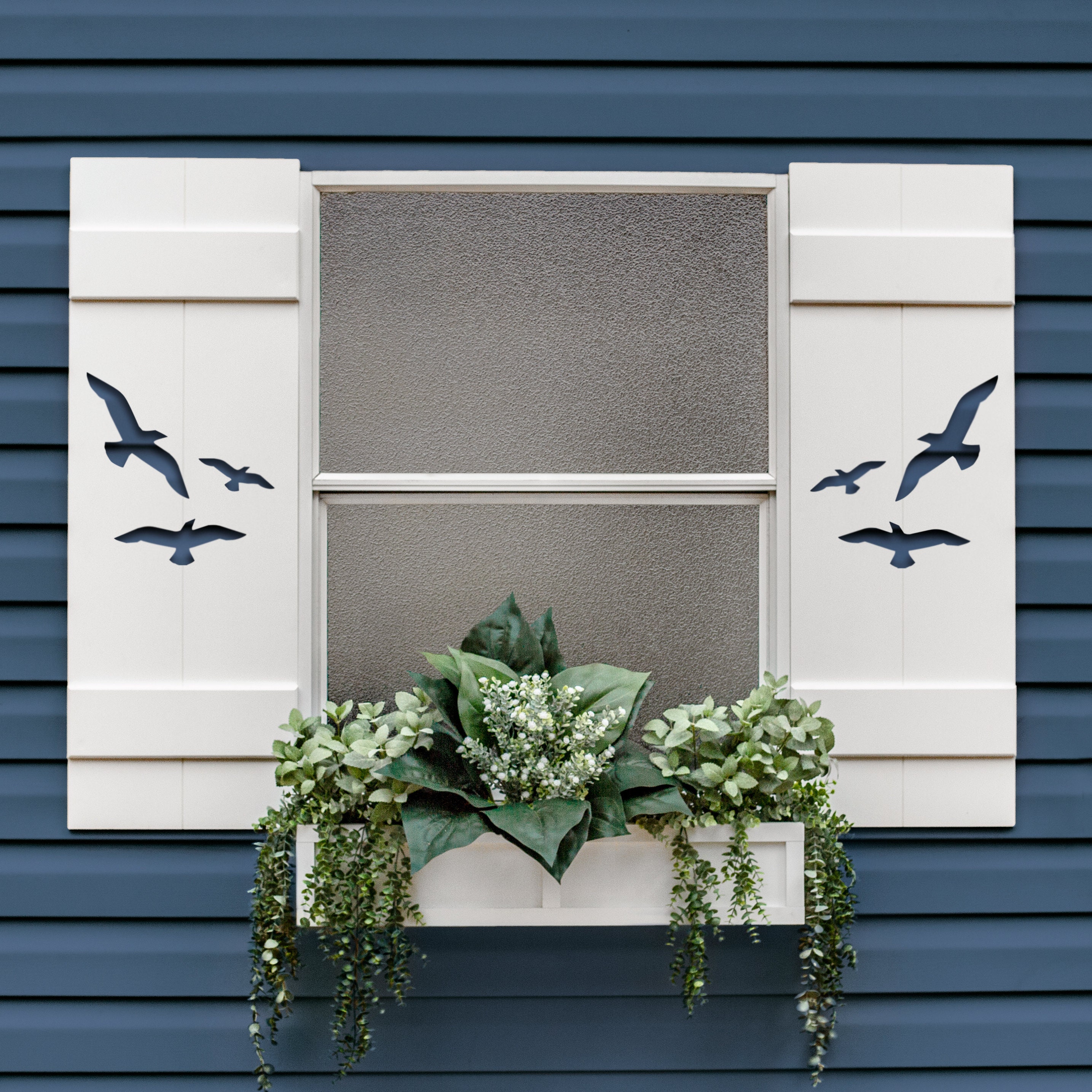 Flying Birds PVC Shutter for Outdoor Exterior Window Decor (sold ...