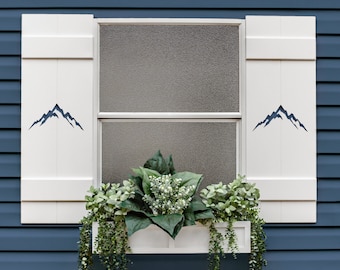 Mountain Shutters: Custom PVC Cabin Decor (Sold Individually)