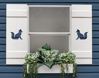 Woodland Forest Fox Shutter for your cabin or home, Sold Individually