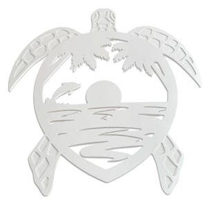 Sea Turtle Wall Decor, Outdoor Beach House Sign
