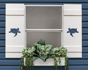 Nautical Shutter, Sea Turtle Shutter for your Beach House, Sold Individually