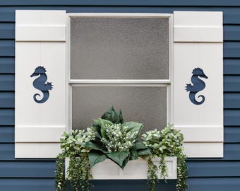 Exterior Shutter, Seahorse Shutter for your Beach House, Sold Individually