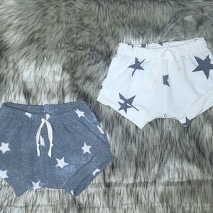 Baby Shorts, Shorties, 4th of July outfit, Memorial Day Outfit, Bloomers, Stars, Fourth of July, Baby Shower Gift, Boy Shorts, Unisex Shorts