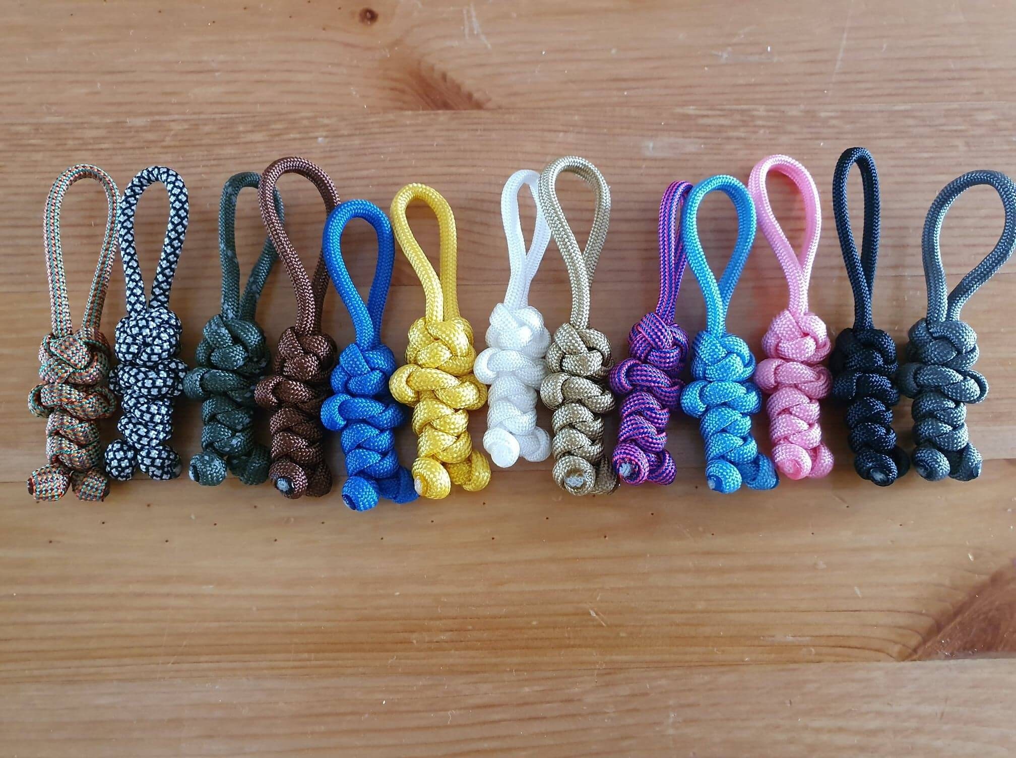 Paracord Buddies keychain zipper pull charms zipper pulls Etsy